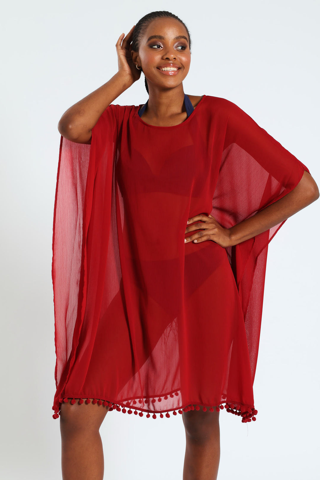 Ladies Chiffon Pull Over Poncho