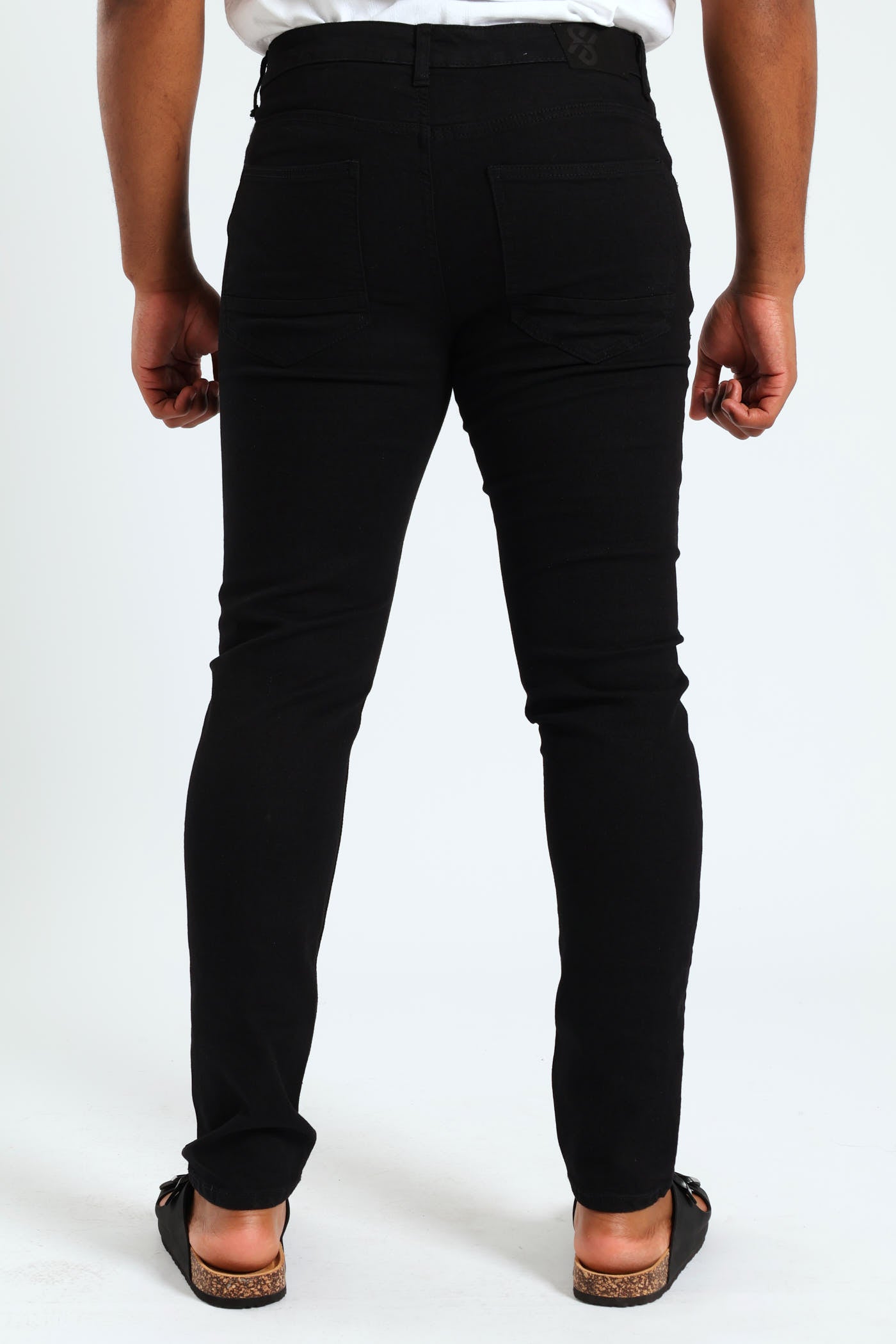 PRY】SHIRRING SAROUEL SKINNY JEANS BLACK SHIRRING SAROUEL SKINNY
