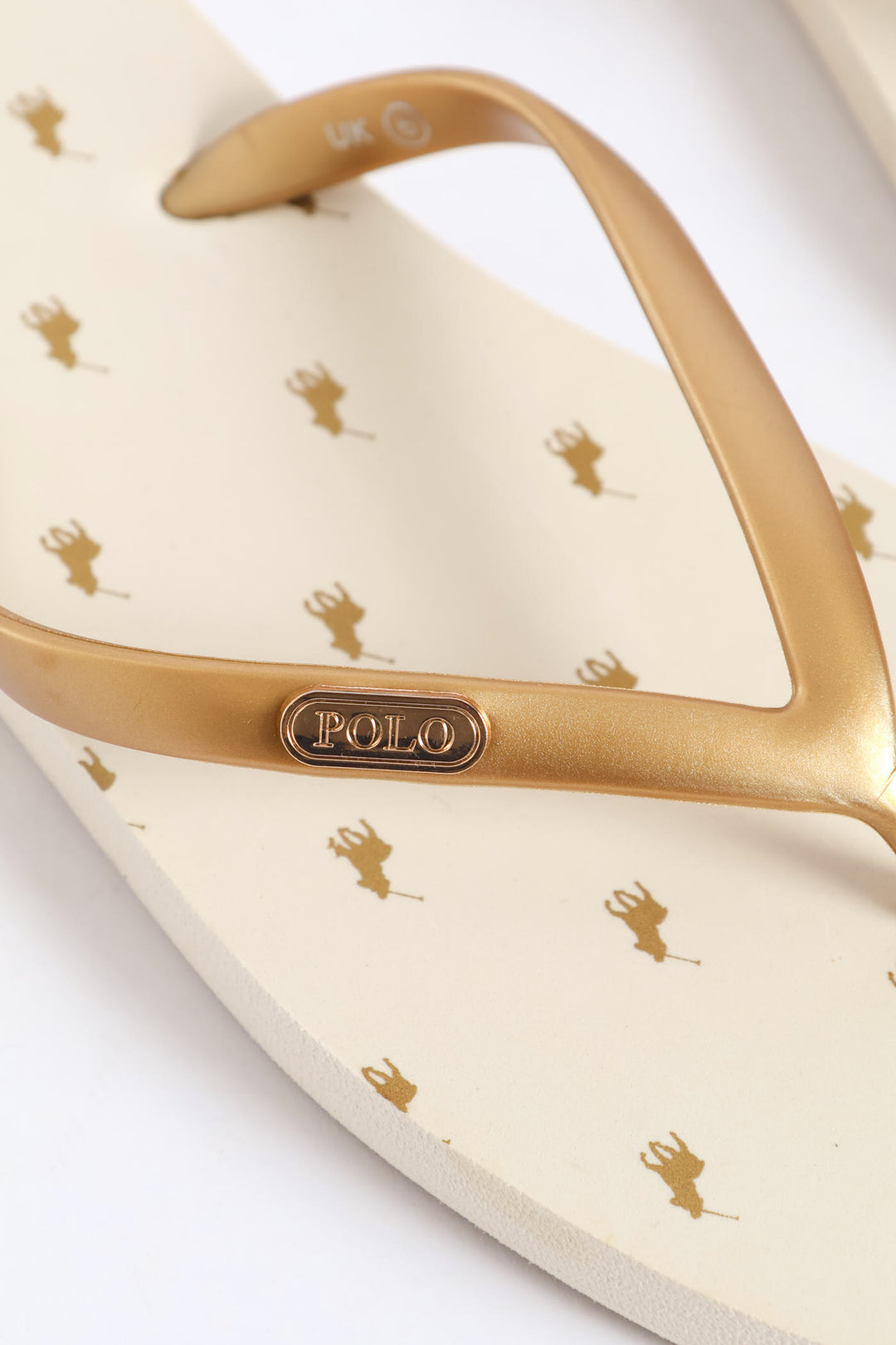 Squoval Monogram Flip Flop - Off White