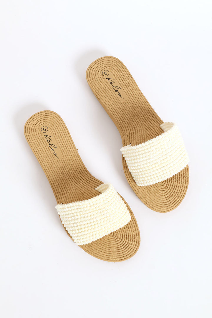 Pearl Upper Mule Sandal - Off White