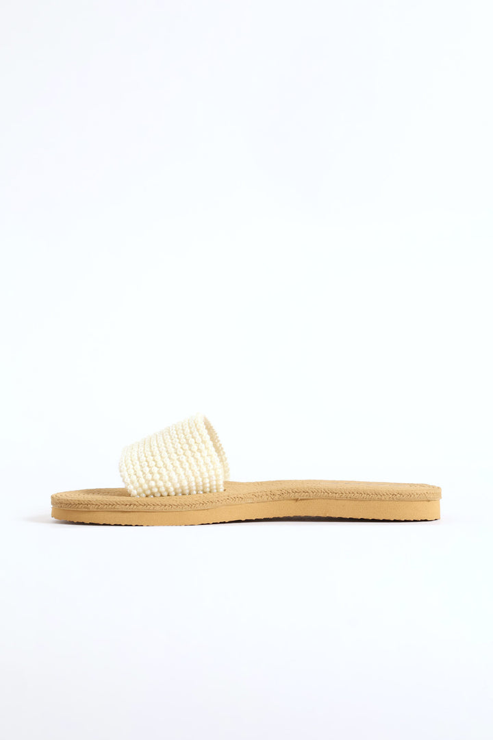 Pearl Upper Mule Sandal - Off White