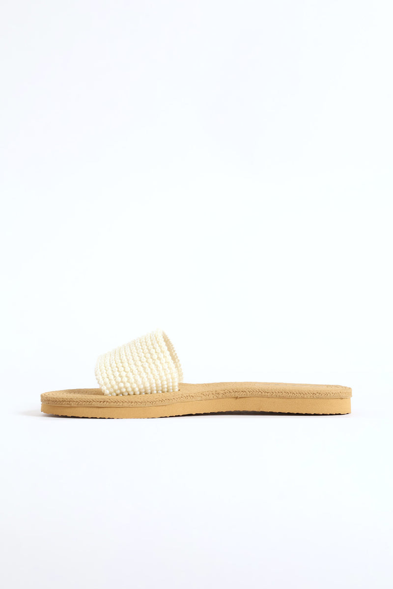 Pearl Upper Mule Sandal - Off White
