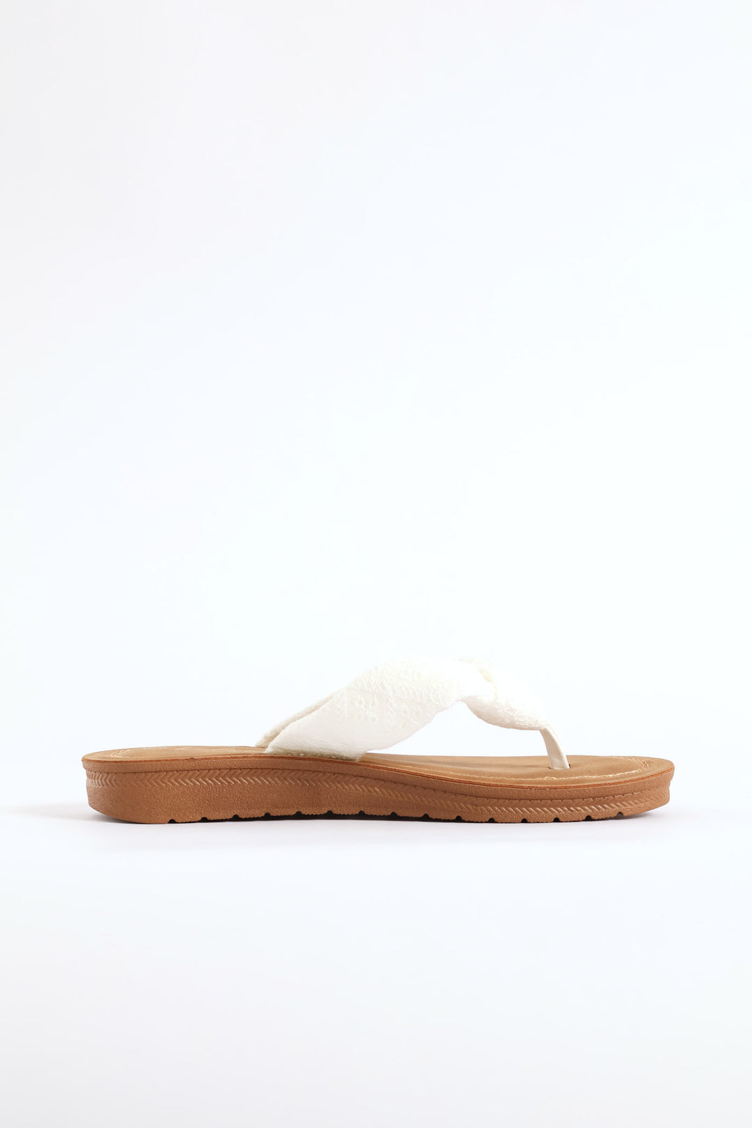 Anglaise  Comfort Outsole Thong Sandal - White