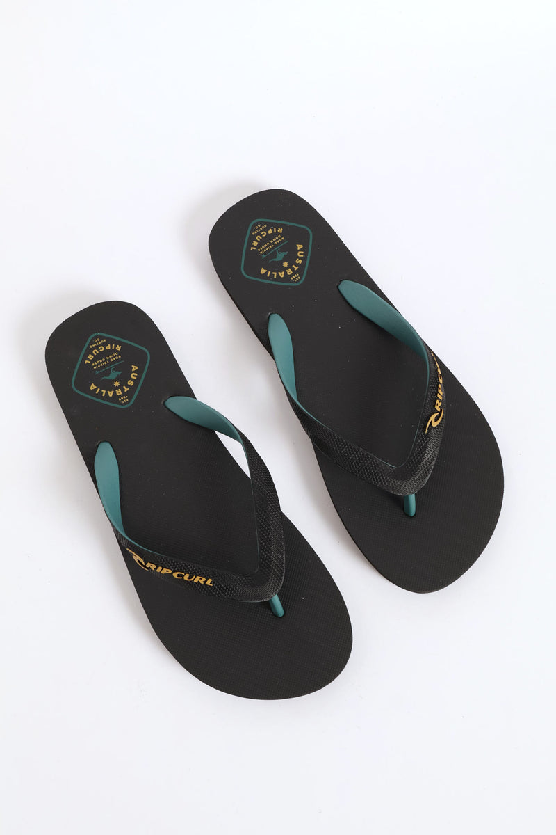 Desto Bloom Open Toe Flip Flop - Black