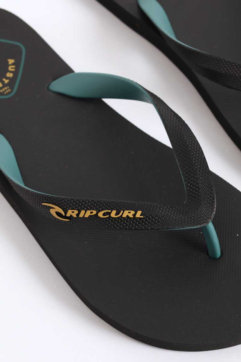 Desto Bloom Open Toe Flip Flop - Black