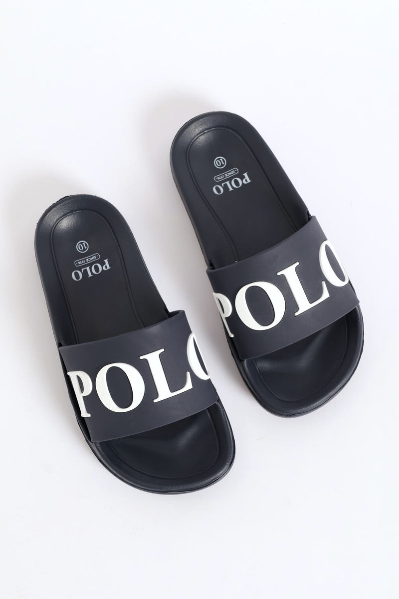 Boys Pool Slide - Black