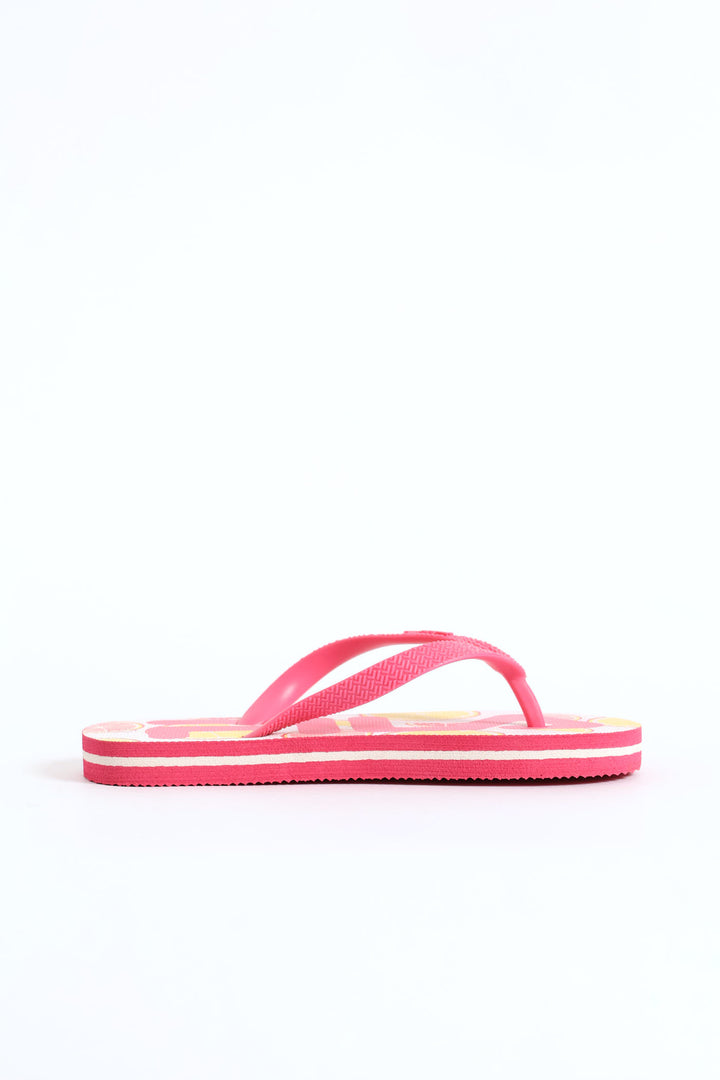 Girls Lemon Flip Flop - Pink