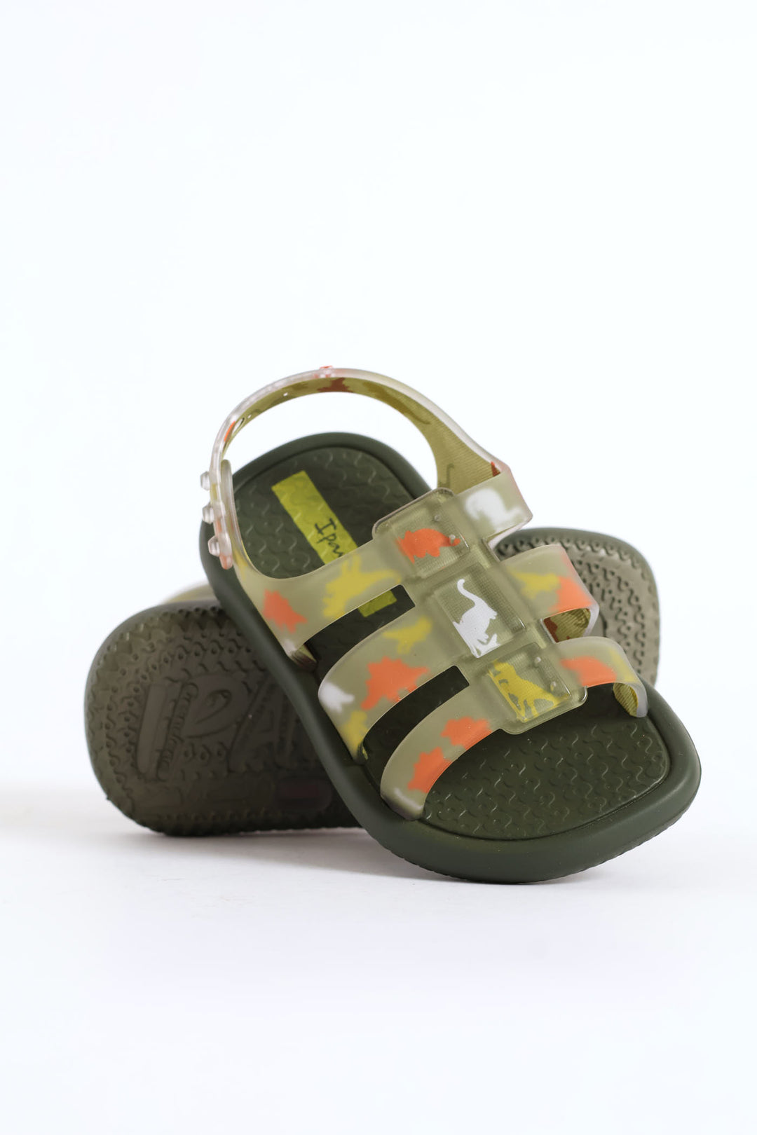 Pre-Boys Dino Sandal - Olive