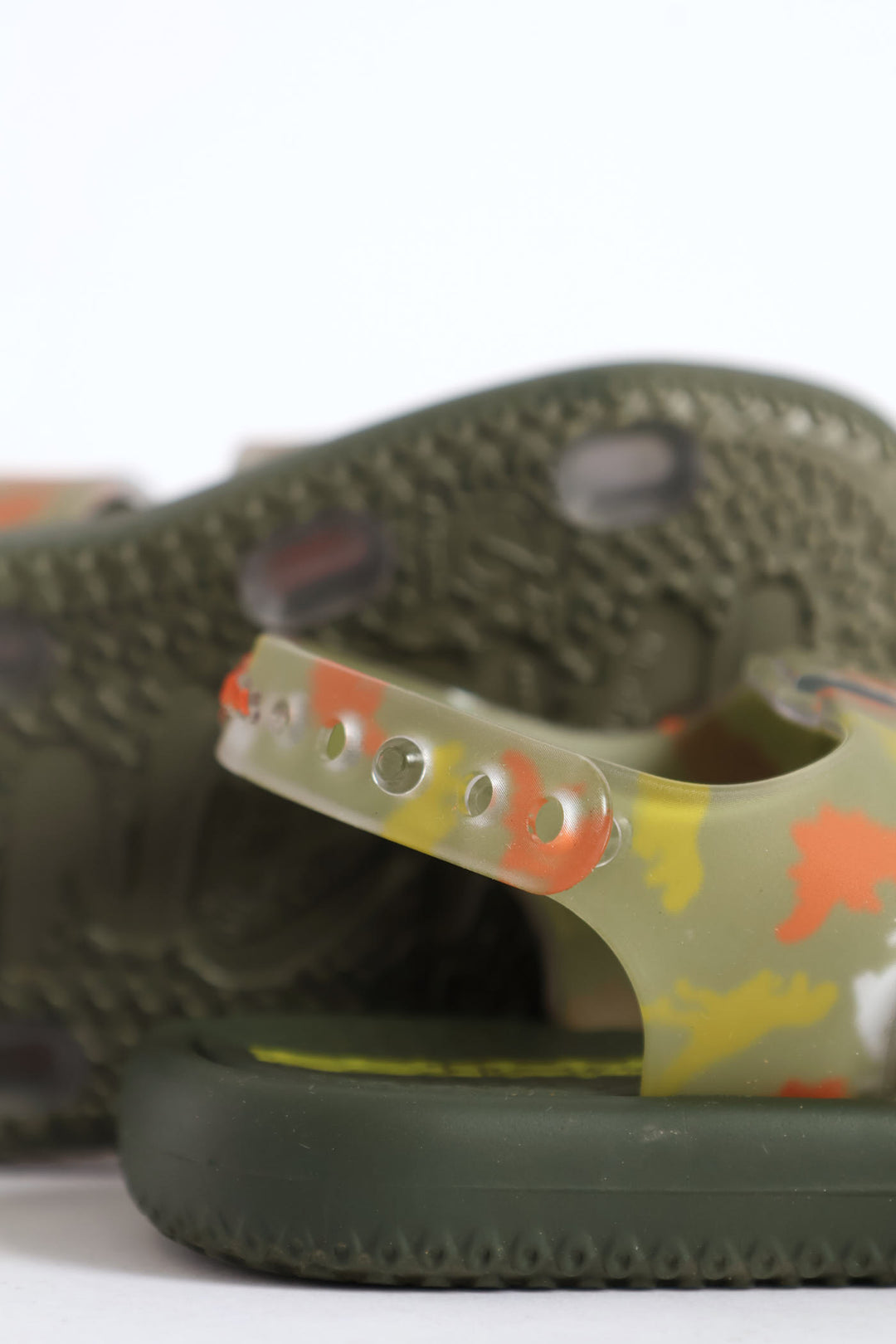 Pre-Boys Dino Sandal - Olive