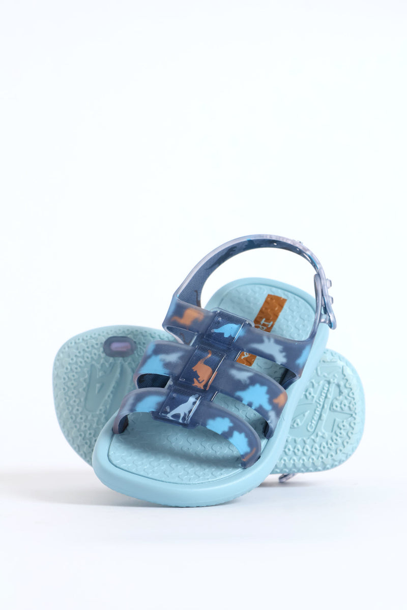 Pre-Boys Dino Sandal - Blue