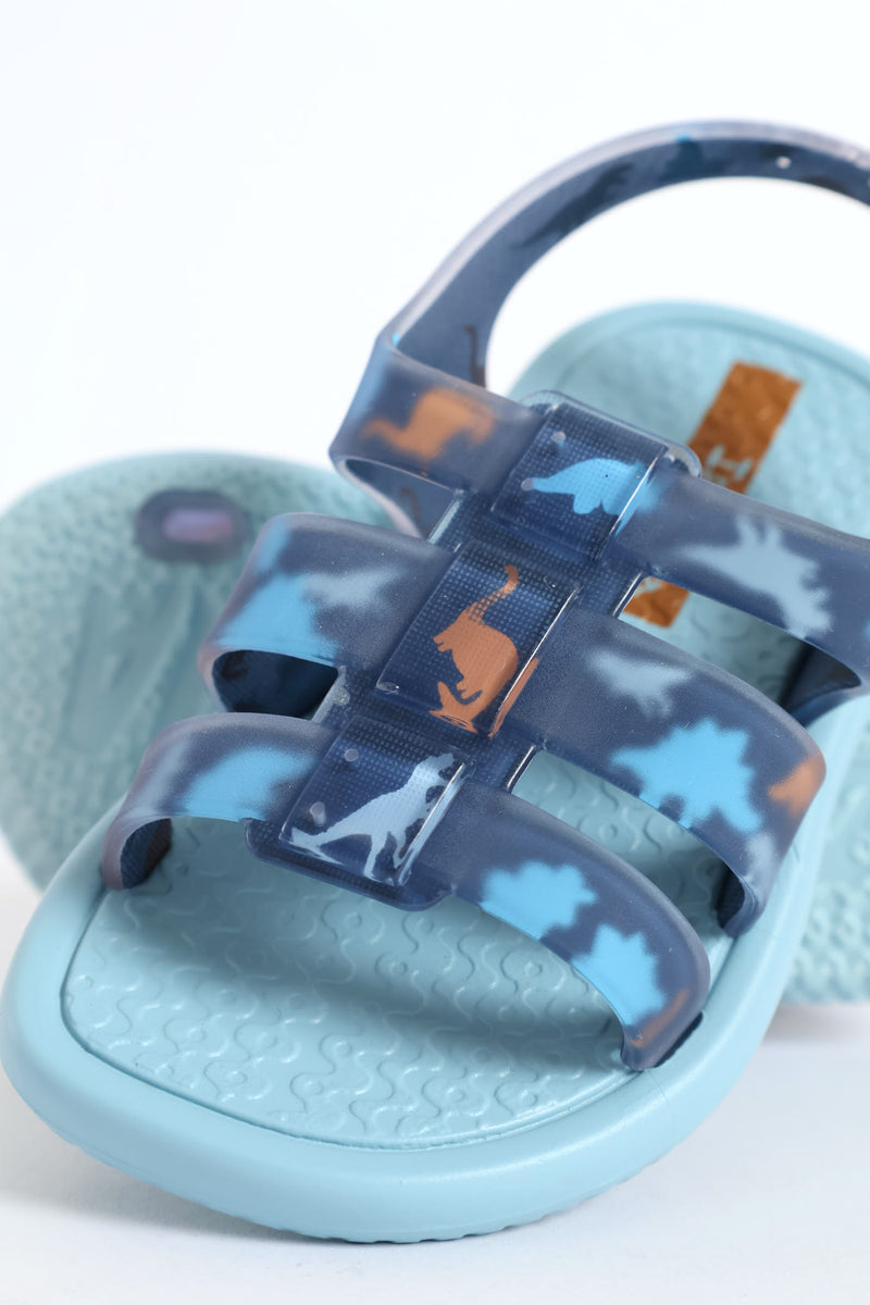 Pre-Boys Dino Sandal - Blue