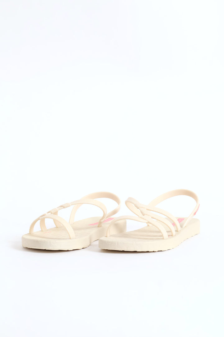 Girls Multi Strap Sandal - Off White