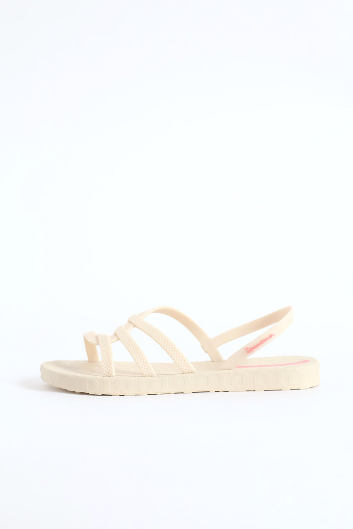 Girls Multi Strap Sandal - Off White