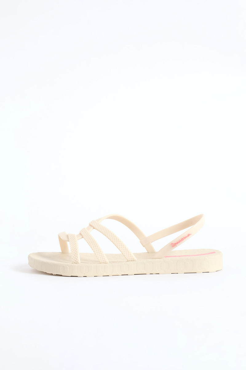 Girls Multi Strap Sandal - Off White