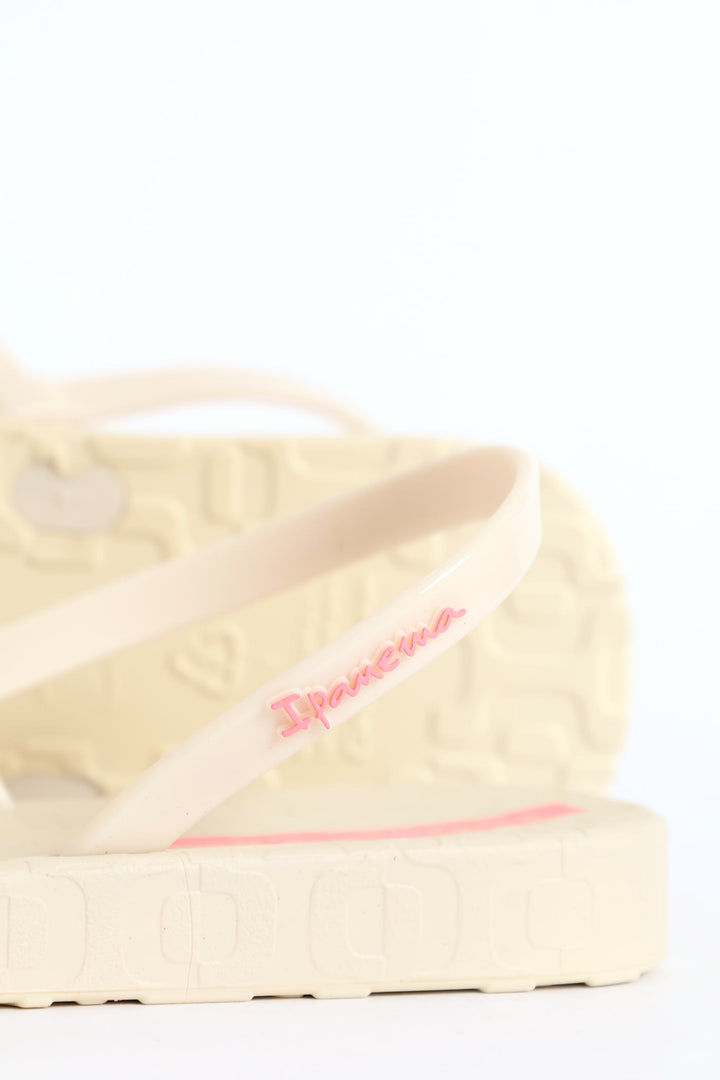 Girls Multi Strap Sandal - Off White