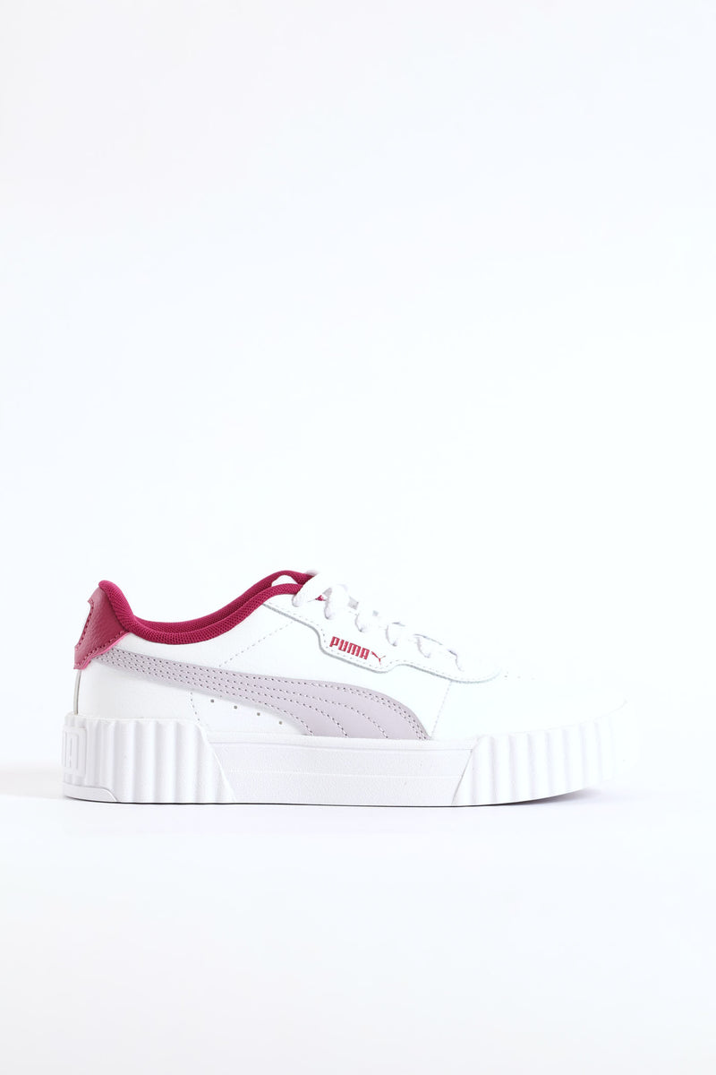 Girls Carina 3.0 Jr Sneaker - Berry/White