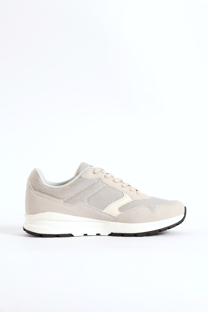 Pine Retro Trainer - Grey