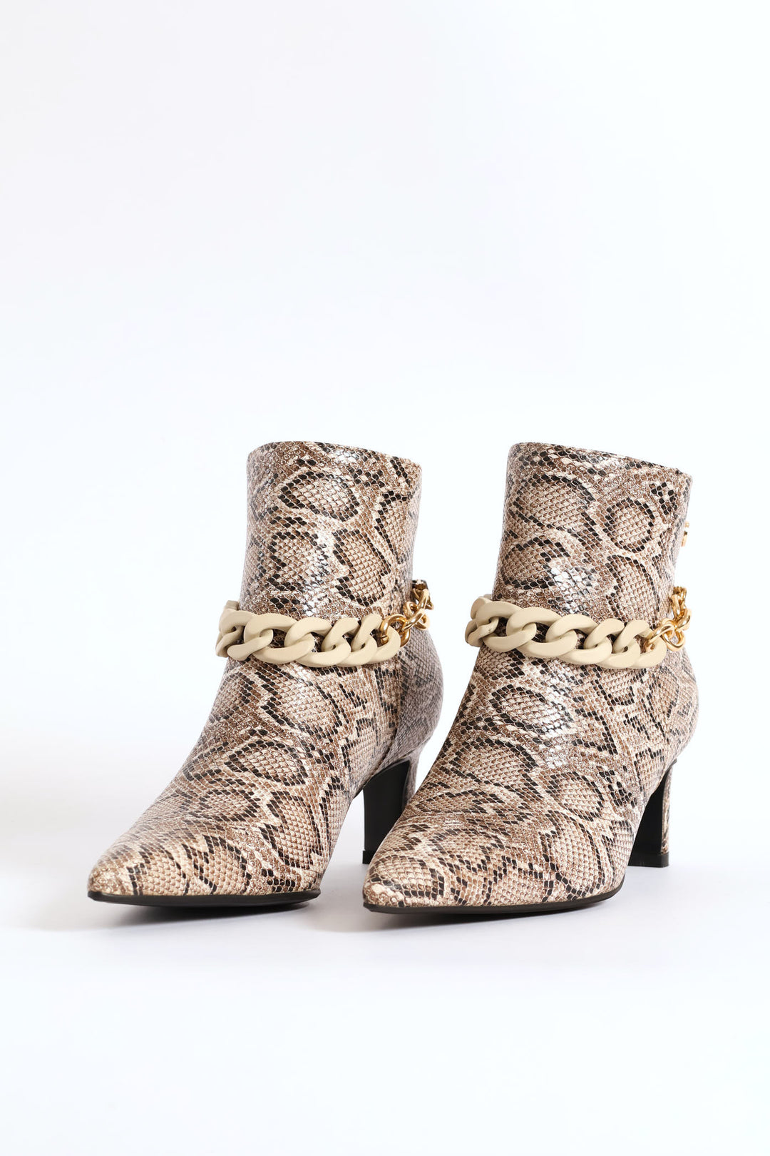 Dolly Chain Ankle Boot - Natural
