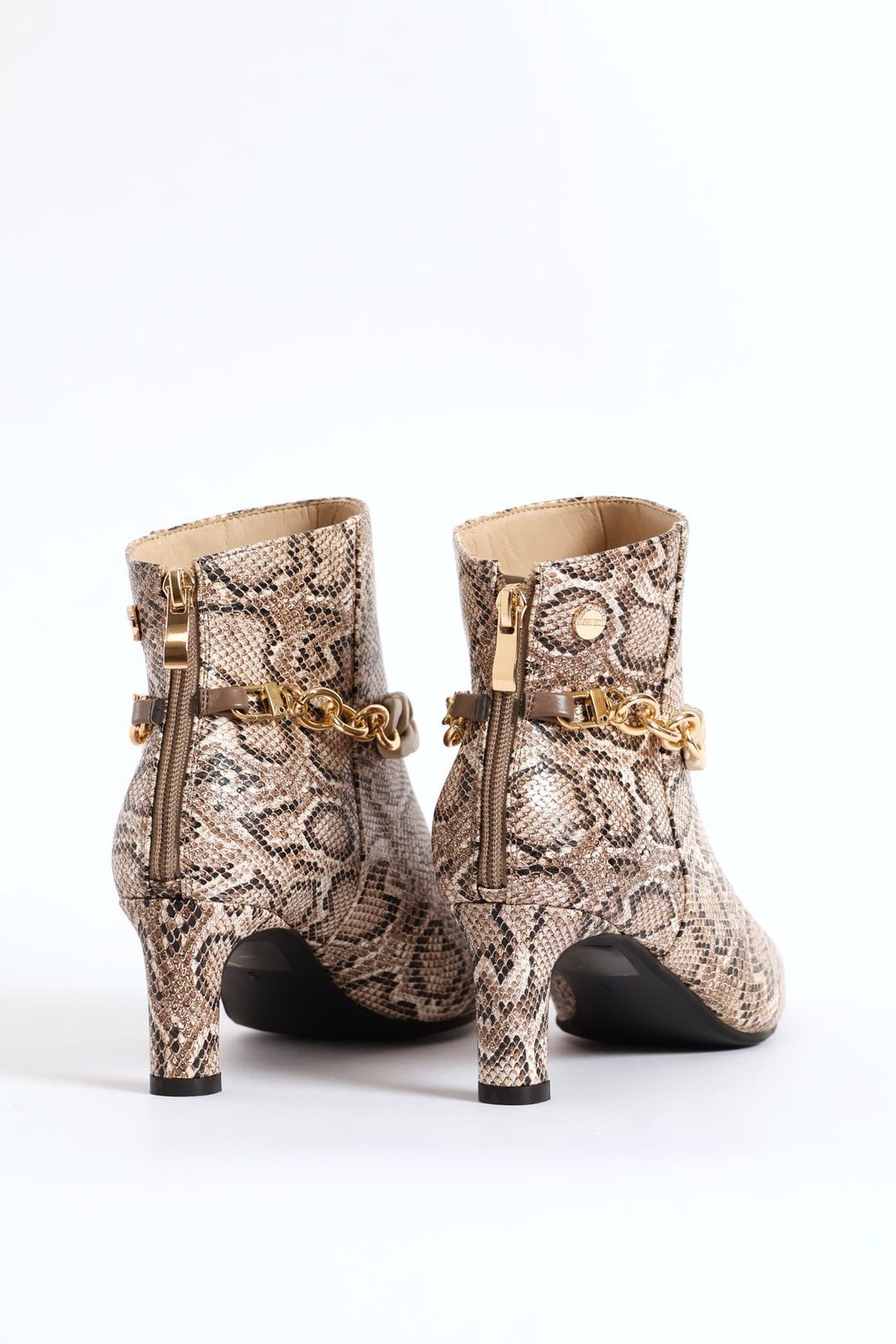 Dolly Chain Ankle Boot - Natural
