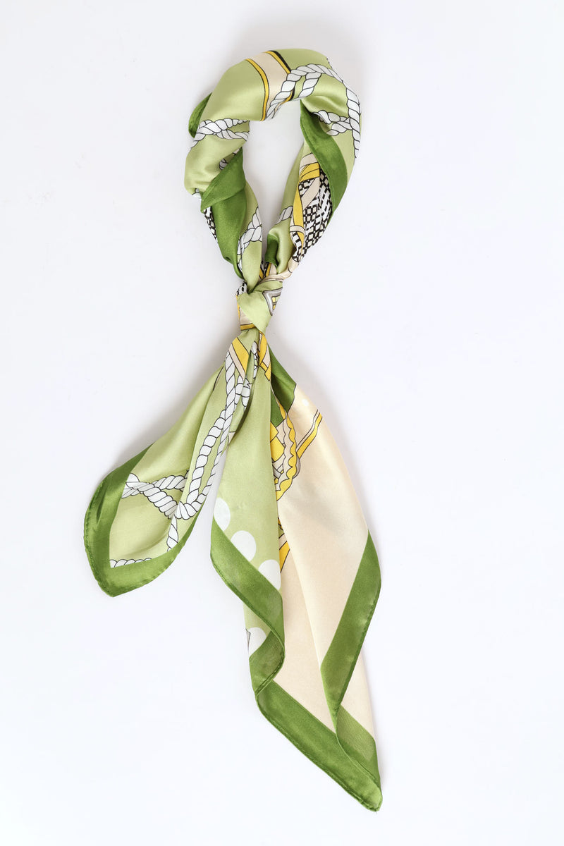 Silk Touch Belt & Buckles Neckarchief - Chartreuse