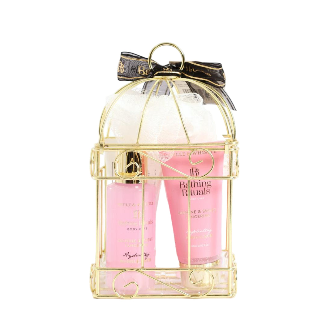 Belle & Whistle Jasmine & Sweet Tangerine Cage Gift Set