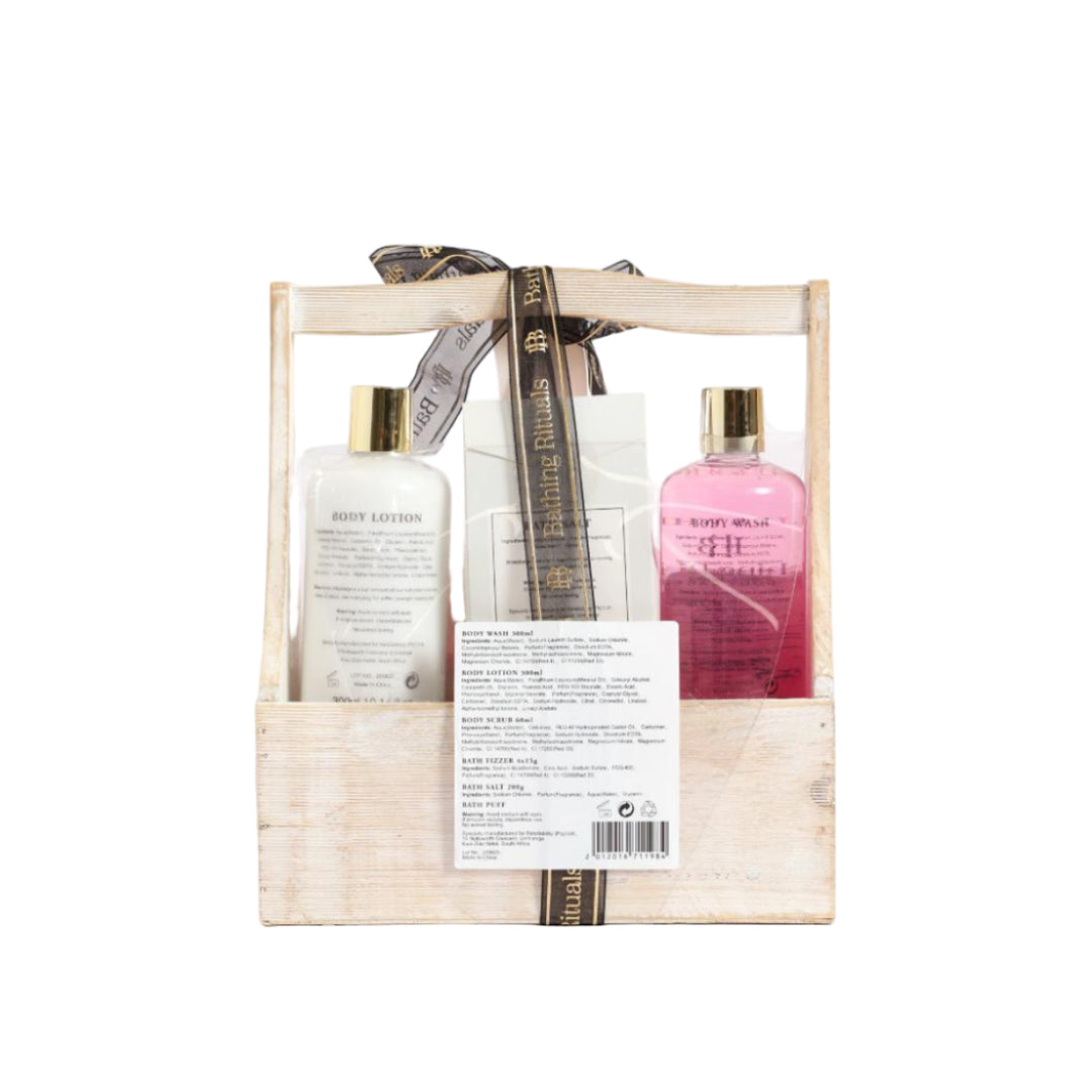 Belle & Whistle Jasmine & Sweet Tangerine Wooden Crate Gift Set