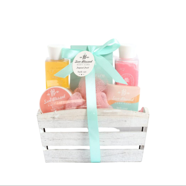 Beauty Beach Tropical Fruit Wooden Box Gift Set