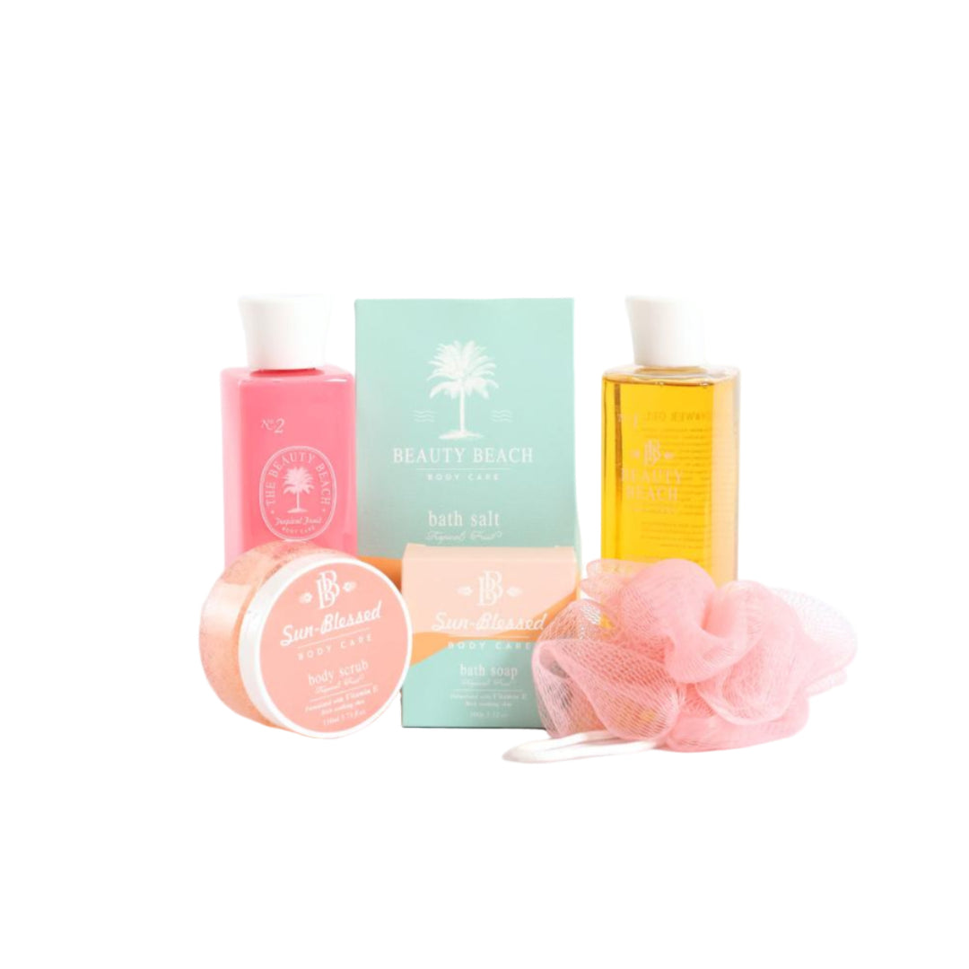 Beauty Beach Tropical Fruit Wooden Box Gift Set