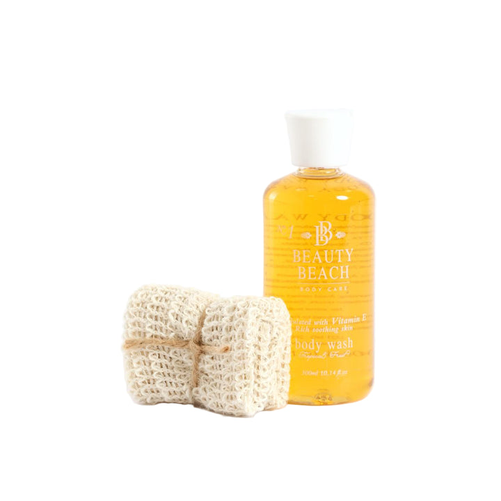 Beauty Beach Tropical Fruit Rope Basket Gift Set