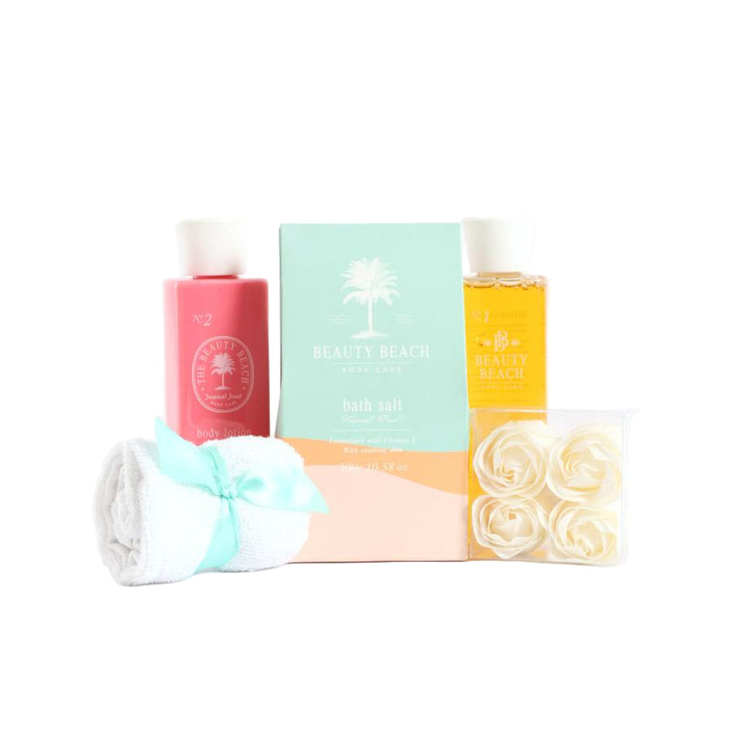 Beauty Beach Tropical Fruit Weave Basket Gift Set