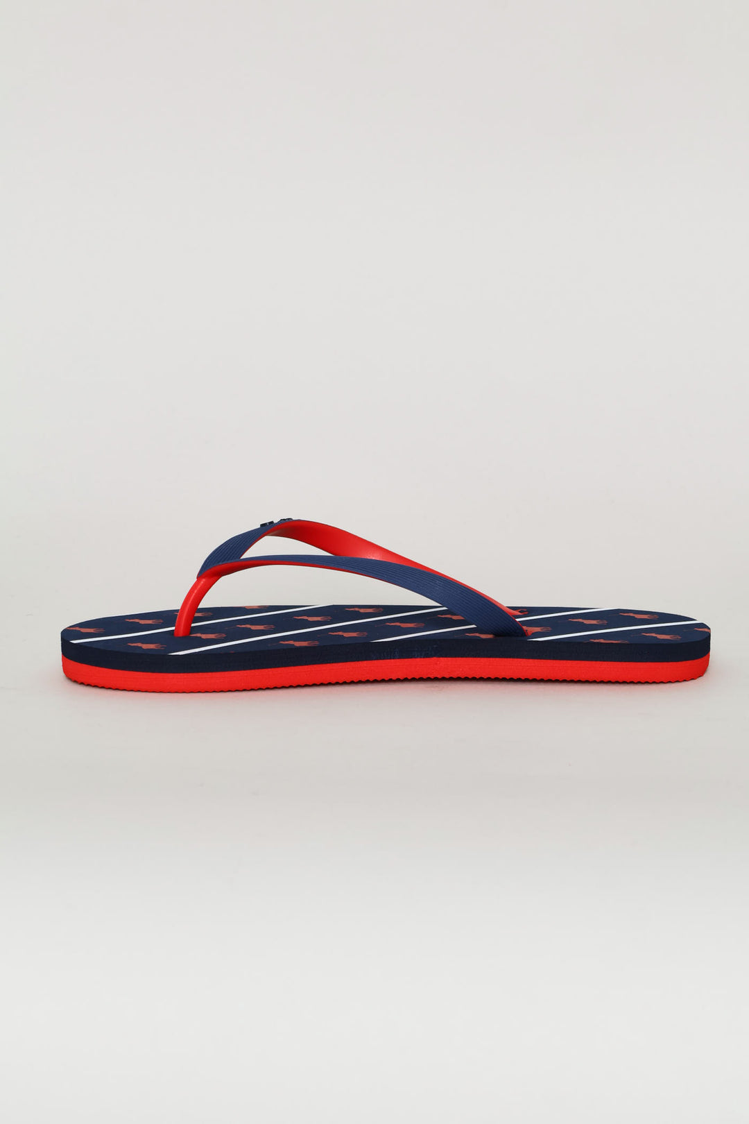 Boys Monogram Flip Flop - Red