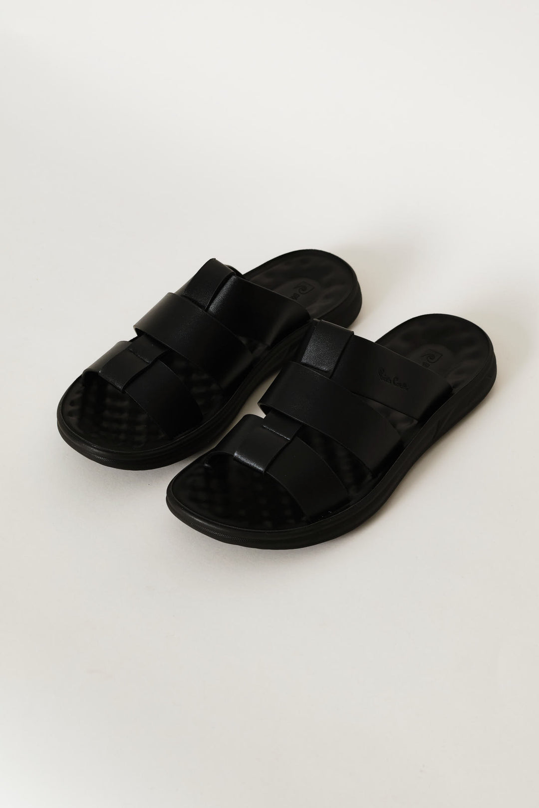 Triple Band Comfort Sandal - Black
