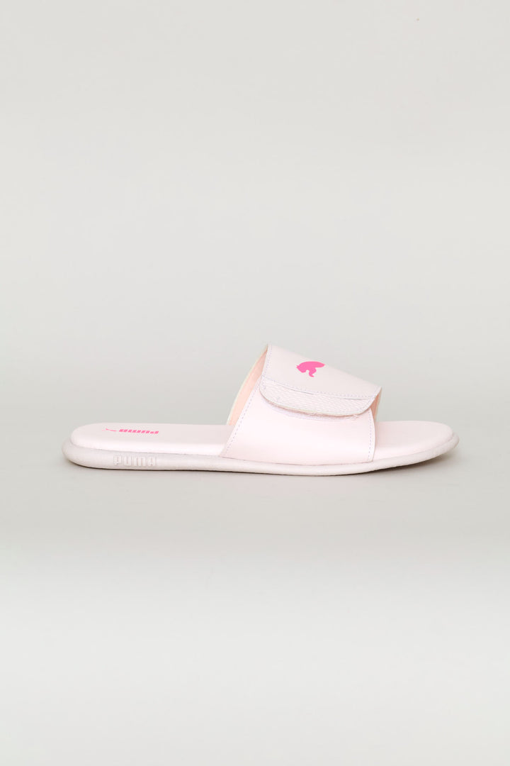 Girls Sporty Velcro Zadp Slide - Pink