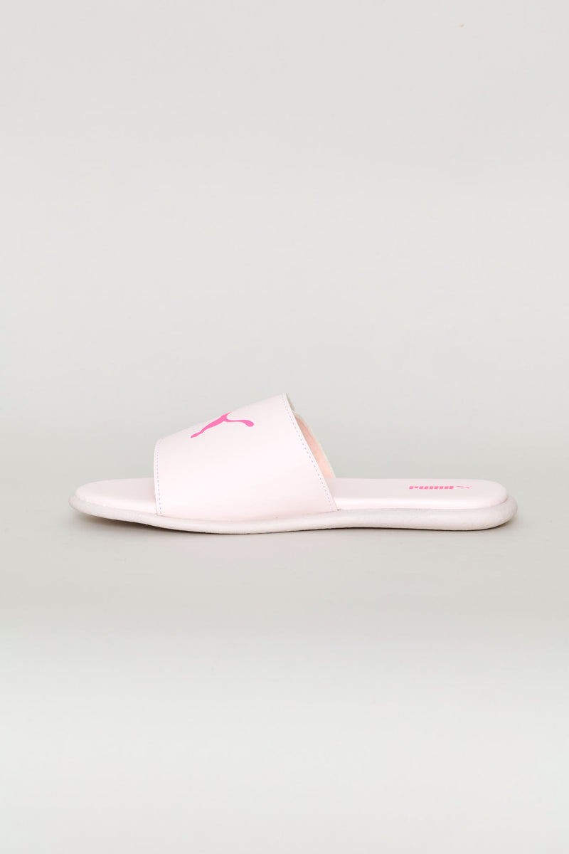 Girls Sporty Velcro Zadp Slide - Pink