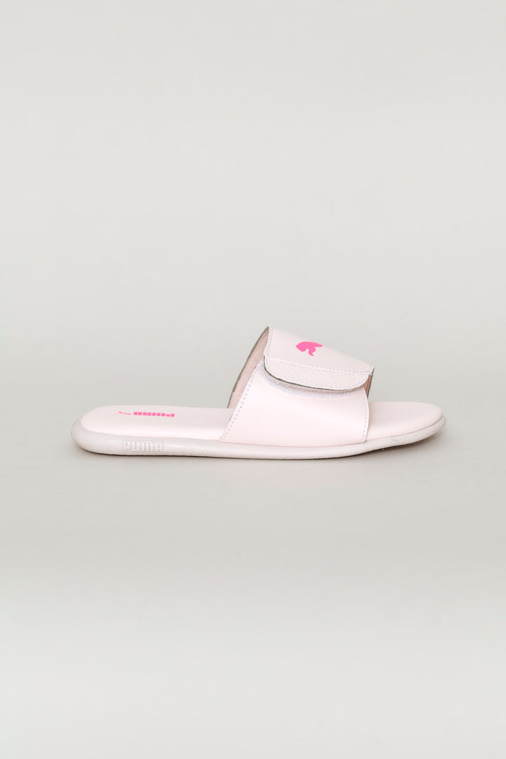 Pre-Girls Sporty Velcro Zadp Slide - Pink