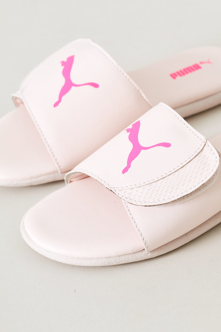 Pre-Girls Sporty Velcro Zadp Slide - Pink