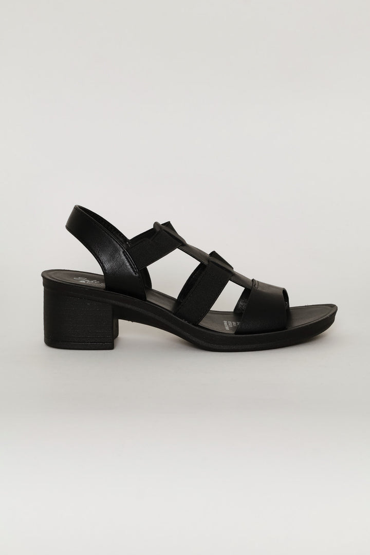 Soft Devana Mono Heel - Black