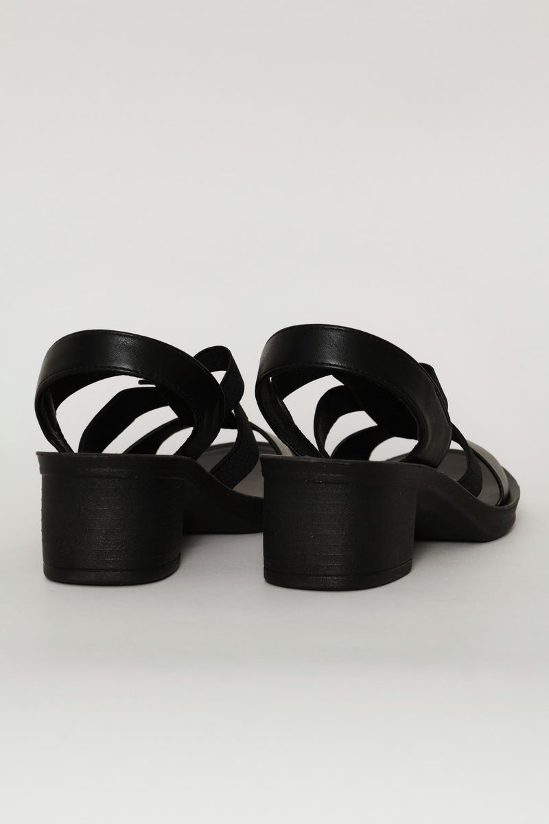 Soft Devana Mono Heel - Black
