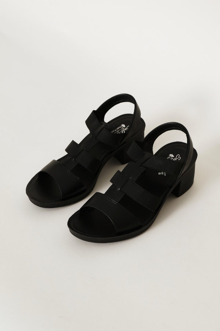 Soft Devana Mono Heel - Black