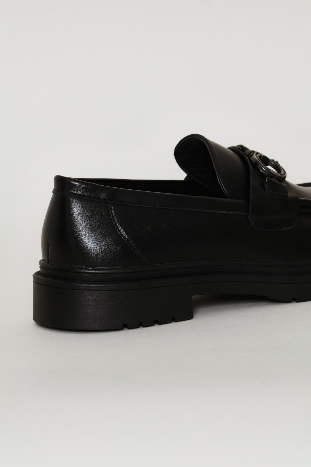 Chunky Loafer With Trim On Upper Band - Black