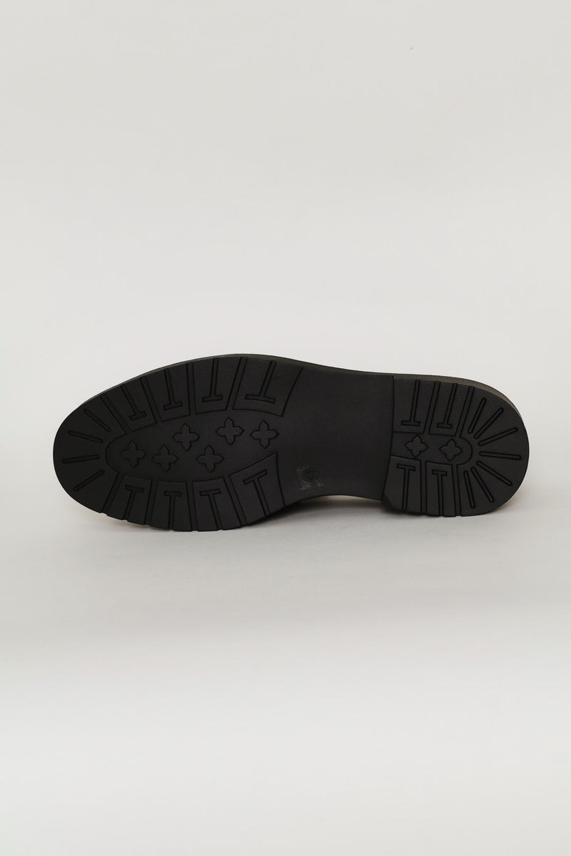 Chunky Loafer With Trim On Upper Band - Black
