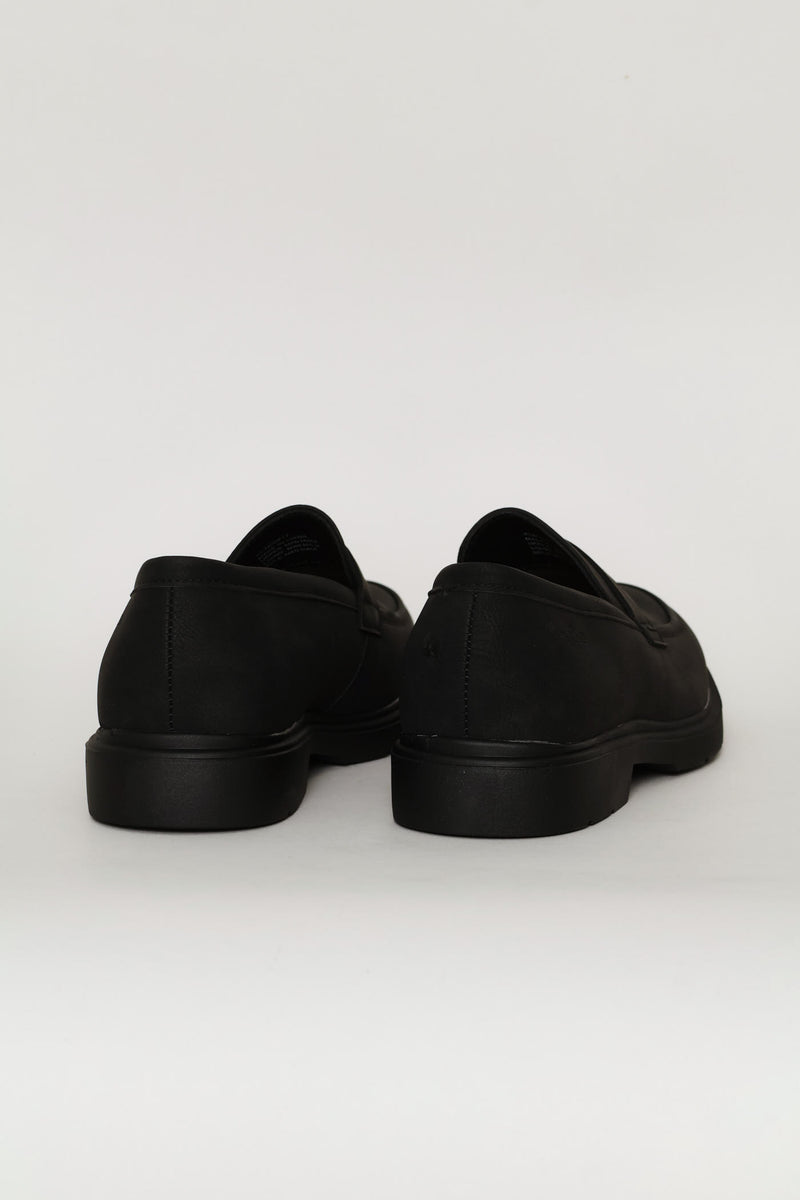 Penny Moccasin Smart Casual Loafer - Black
