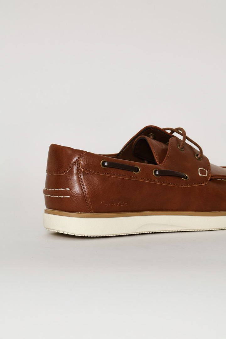 Lace Up Docksider - Brown