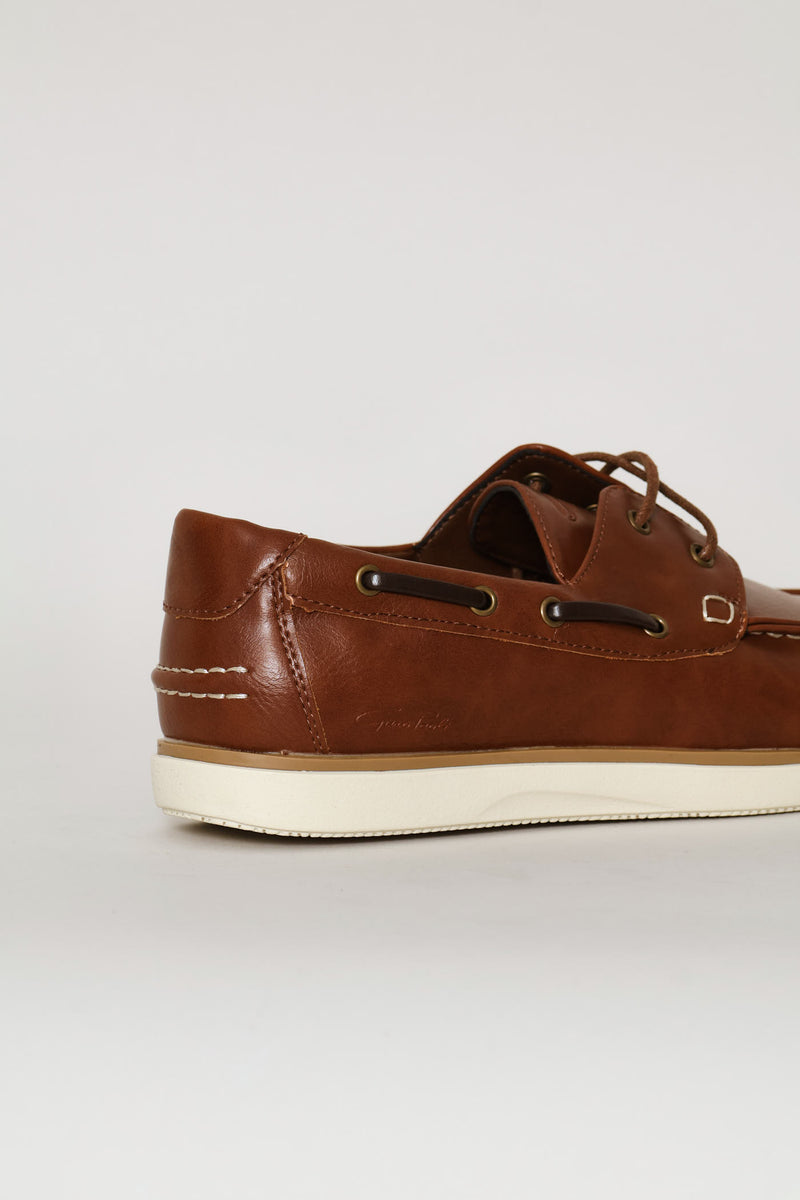 Lace Up Docksider - Brown