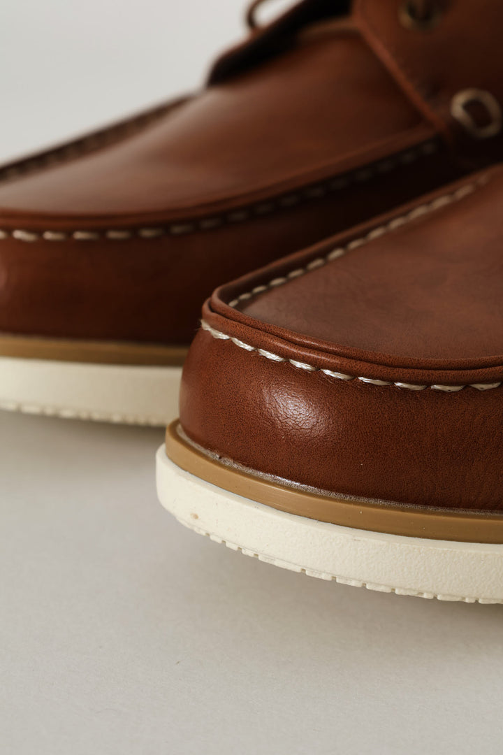 Lace Up Docksider - Brown