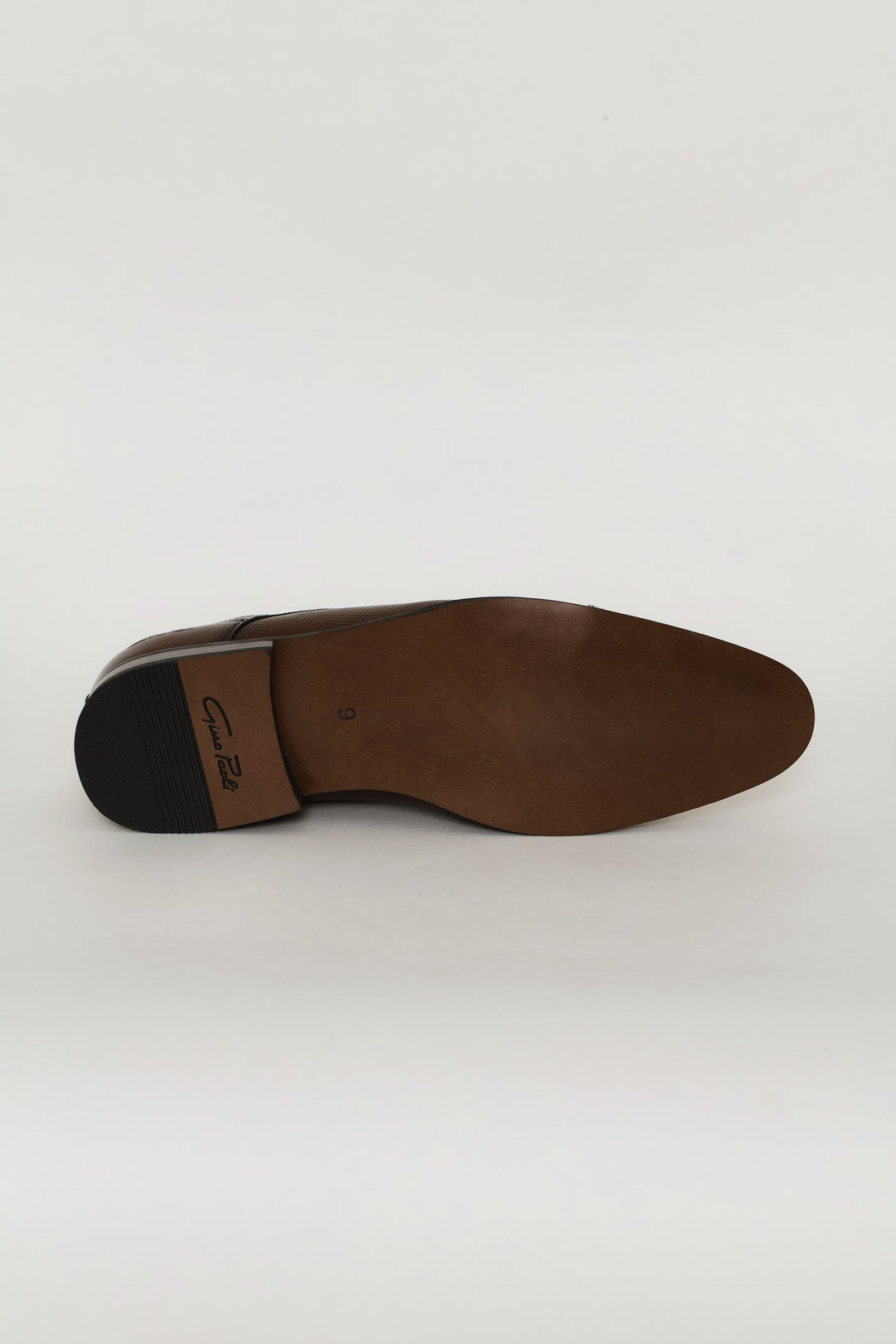 Pin Punched Detail Toe Cap Smart Shoe - Brown