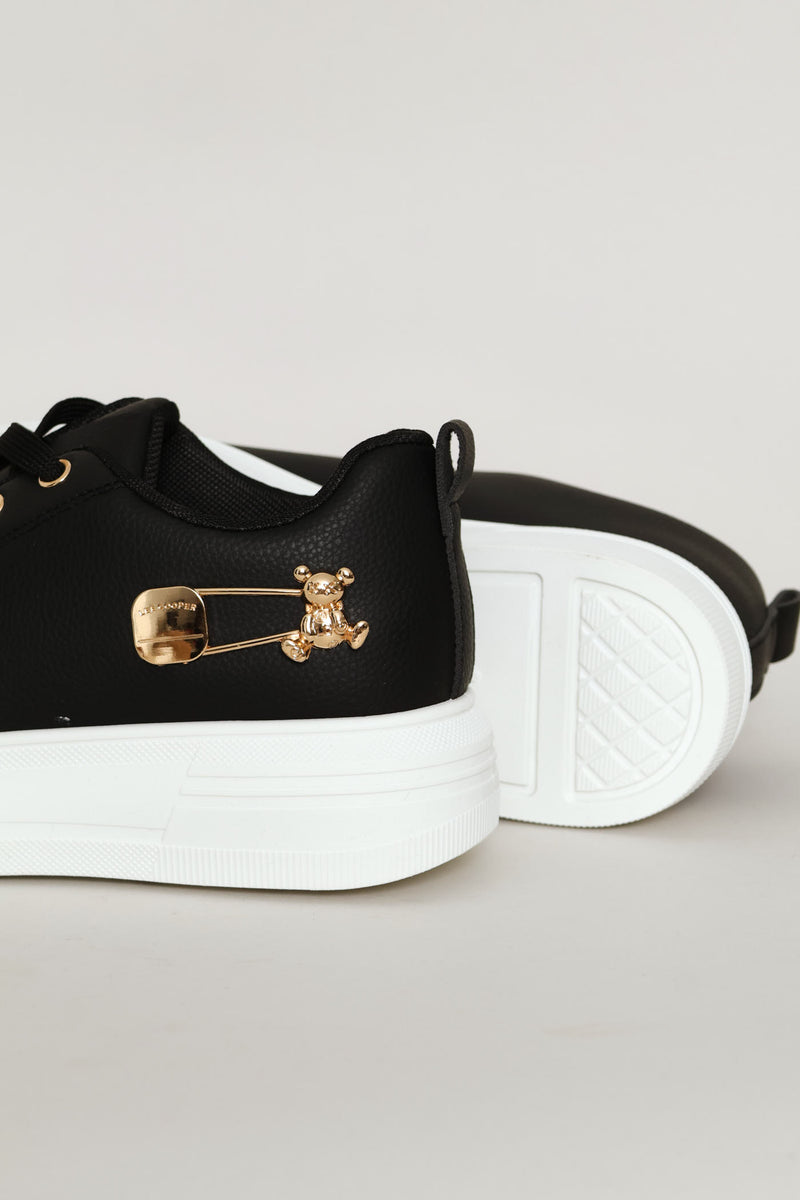 Plimsole Sneaker - Black