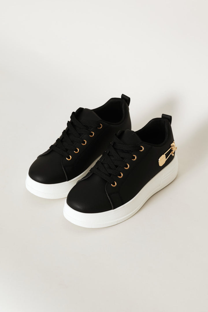 Plimsole Sneaker - Black