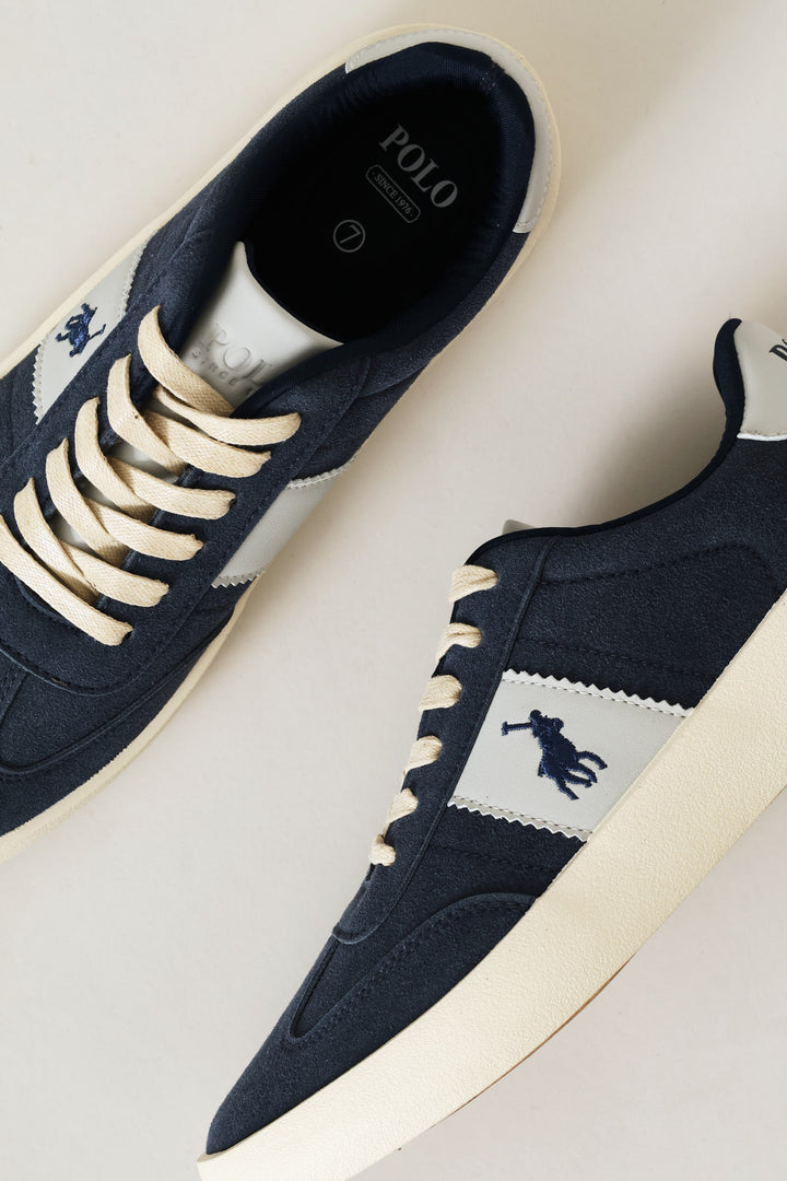 Suede Side Flash Sneaker - Navy