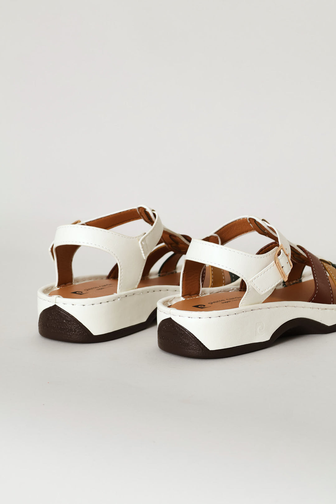 Multi Stripe Sandal - Black/Red